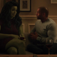 she hulk and rather on the couch